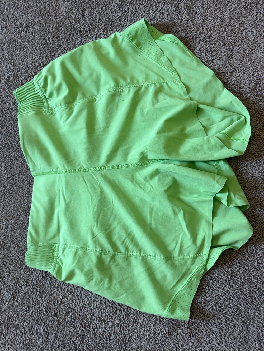 lululemon athletica Neon Green Athletic Shorts